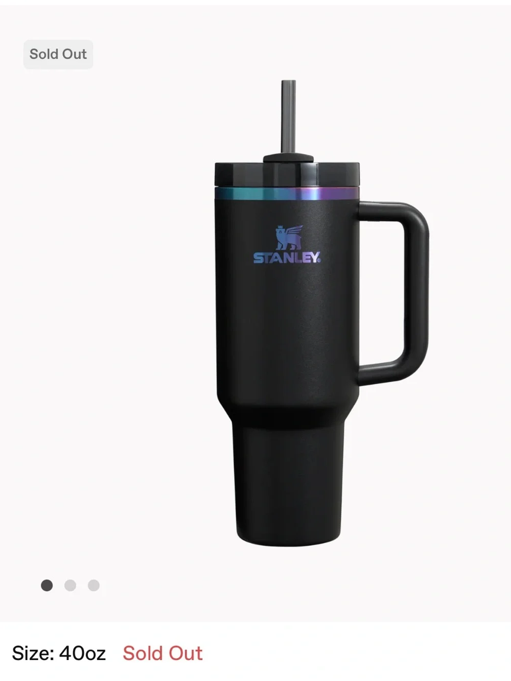 Stanley The Black Chroma Quencher H2.0 FlowState™ Tumbler | 40 OZ - Picture 4 of 4